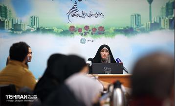 نشست خبری مشاور شهردار و مدیرکل امور بانوان شهرداری تهران 12