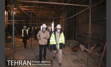 بازدید مهندس امام از مراحل آماده سازی ایستگاه اقدسیه 8