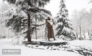 صبح برفی بوستان ملت 12