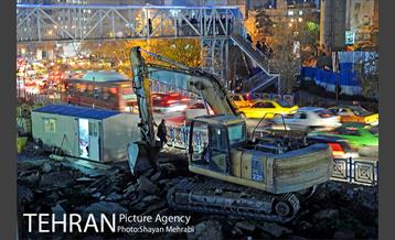 هم‌اکنون؛ جمع‌آوری کارگاه عمرانی میدان هفت تیر 20