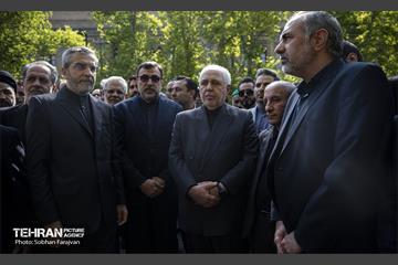 تشییع پیکر شهید حسین امیرعبداللهیان در وزارت خارجه 36