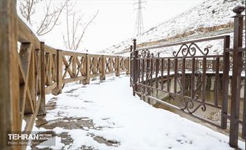 روز برفی در آبشار تهران 24