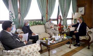 دیدار شهردار تهران با رییس سازمان پدافند غیرعامل 7