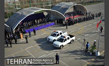 پیشواز نیروهای شهربان و حریم بان از نوروز با حضور شهردار تهران 57