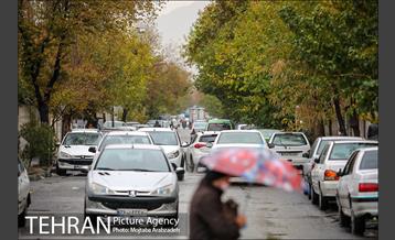 بارش باران پاییزی در تهران 6