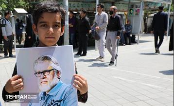 مراسم تشییع پیکر نادر طالب‌زاده 1