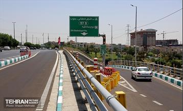 بهره‌برداری از تقاطع غیرهمسطح بزرگراه همت و اشرفی اصفهانی 31