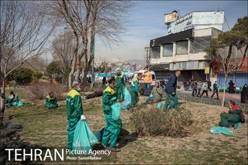 خدمات شهرداری تهران در پایان راهپیمایی ۲۲ بهمن-2 1