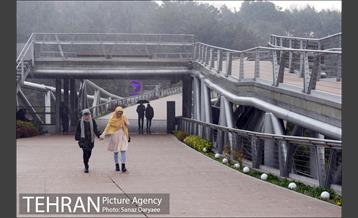 بارش باران در منطقه گردشگری عباس آباد 11