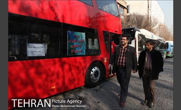 آیین رونمایی و بهره برداری از ناوگان حمل و نقل پاک با حضور دکتر قالیباف 1