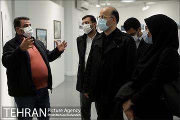 بازدید شهردار منطقه شش از نمایشگاه تهران از منظر هنرمندان 5