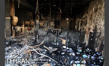 آتش سوزی مجتمع تجاری طوبی 27