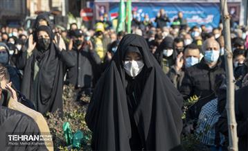 مراسم تشییع پیکر شهید سید مرتضى قدیرى در منطقه 10