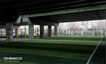 مرمت زمین چمن امامی محرم