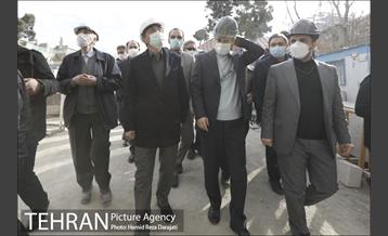 بازدید فتاح رئیس بنیاد مستضعفان از ساختمان پلاسکو 6