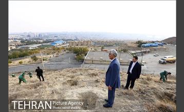 بازدید شهردار تهران از پروژه درختکاری کمربند سبز تهران  9