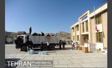 خدمات رسانی شهرداری تهران به مناطق حادثه زلزله کرمانشاه 31