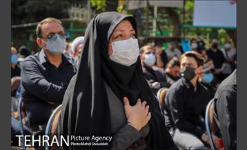 مراسم تشییع و خاکسپاری دو شهید گمنام دفاع مقدس در بوستان اندیشه 6