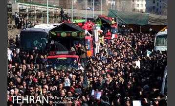 تشییع شهدای آتش نشان با حضور مردم  2