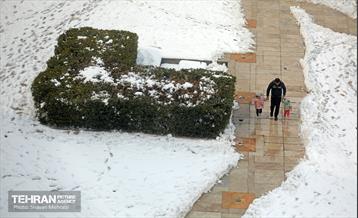 تهران برفی از نمای برج میلاد 59