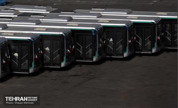 ورود اتوبوس‌های دوکابین جدید به تهران 34