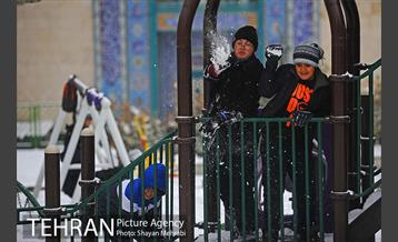 برف پاییزی در تهران 11