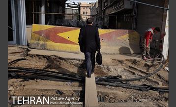 سنگ فرش شدن خیابان پامنار‎  13