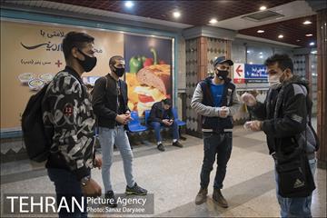 طرح فاصله گذاری اجتماعی در مترو تهران 14