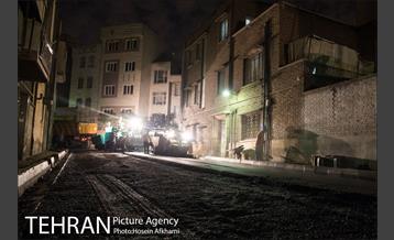 عملیات آسفالت ریزی در ناحیه یک منظقه هفت‎ 16