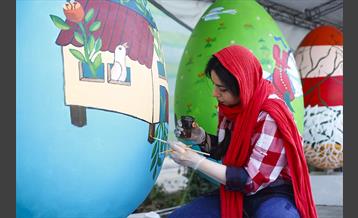 جشنواره تخم مرغ رنگی در باغ شهدا 2