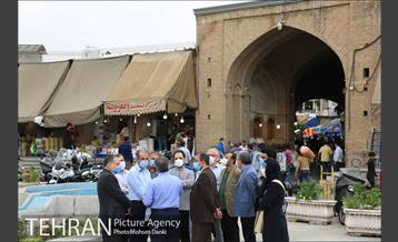 بازدید معاون شهرسازی و معماری شهرداری تهران و شهردار منطقه ۱۲ از بازار امین السلطان 14