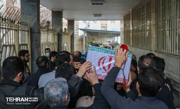 مراسم وداع با شهید سید مرتضی رضا قدیری در حراست شهرداری 50