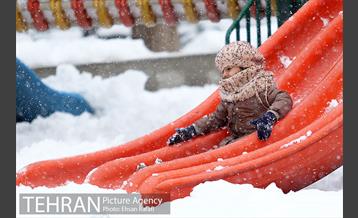 روز برفی پارک شهر 5