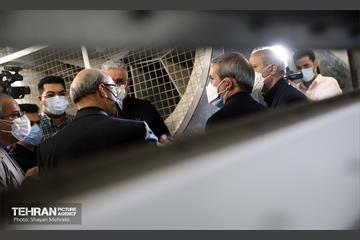 بازدید اعضای کمسیون حمل و نقل شورای اسلامی شهر از ایستگاه مترو شهید رضایی 10