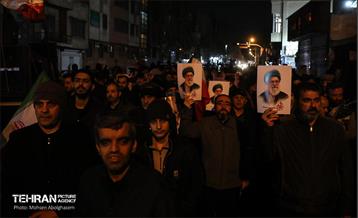 عزاداری هفتمین روز شهادت رهبر انقلاب در میدان بریانک 18