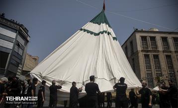 خیمه سوزان ظهر عاشورا در چهارراه گلوبندگ 40