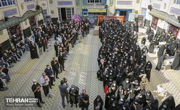 مراسم تشییع و خاکسپاری لاله های زهرایی در منطقه 5