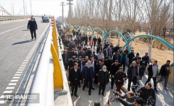 افتتاح تقاطع غیرهمسطح نواب - تندگویان 3