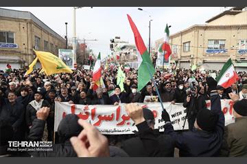 حضور و سخنرانی دکتر علیرضا زاکانی در اجتماع مردم زنجان در مراسم راهپیمایی ۲۲ بهمن 6
