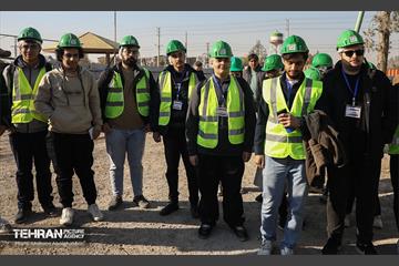 بازدید دانشجویان از پروژه ایستگاه مترو تختی 37