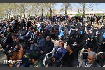تشییع پیکر پاک و مطهر شهید گمنام در فدراسیون تیراندازی 11
