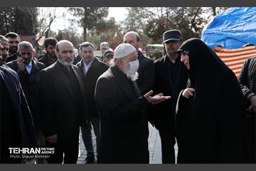 مراسم تشییع مرحوم محمدهادی چمران برادر مهدی چمران 45