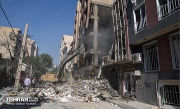 حمله موشکی رژیم صهیونیستی به یک ساختمان در محله شهرآرا 2