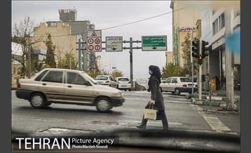 ترافیک تهران در یک روز بارانی 28