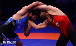 مراسم اهدای کاپ قهرمانی تیم‌های برتر کشتی آزاد توسط شهردار تهران و وزیر ورزش 12