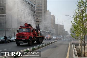 عملیات ضدعفونی المان های شهری منطقه 6 15