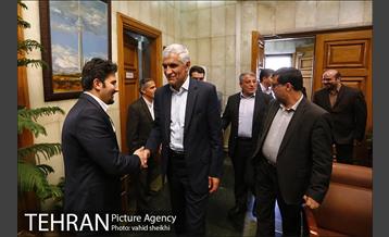 اولین جلسه محمد علی افشانی در دفتر شهردار تهران 3