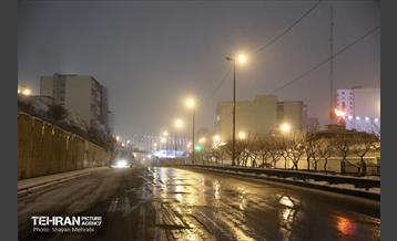 بارش برف زمستانی در معابر شمالی پایتخت - 2 42