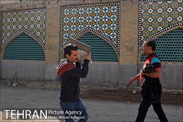 سنگ فرش خیابان پامنار‎ 21