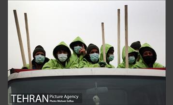 مانور عملیات برف روبی شهرداری منطقه شش 27